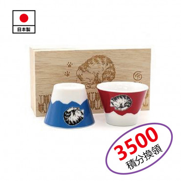 木盒日式燒酒杯套裝 [富士山]