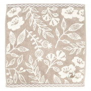Flora Leaf 毛巾 [北歐]・灰色 