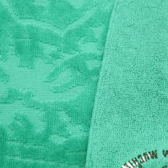 提花刺繡方巾 [D & J]・綠色 