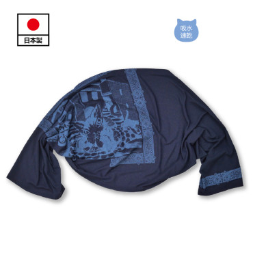4WAY 頸巾開襟衫 [藍色街道]・海軍藍 (預計6月底-7月到貨)